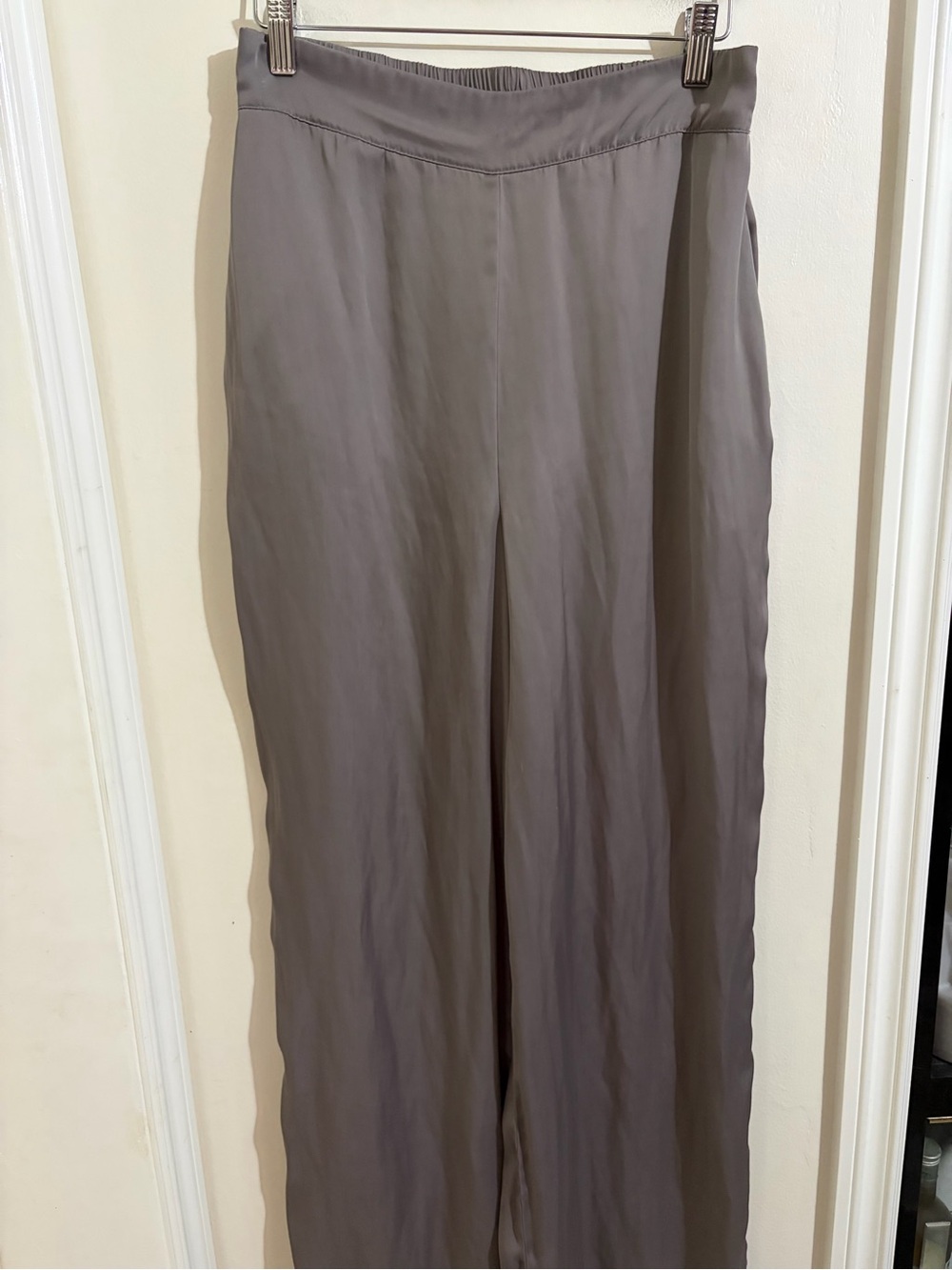 Women's Wide-Leg Flowy Pants - Silky Gray